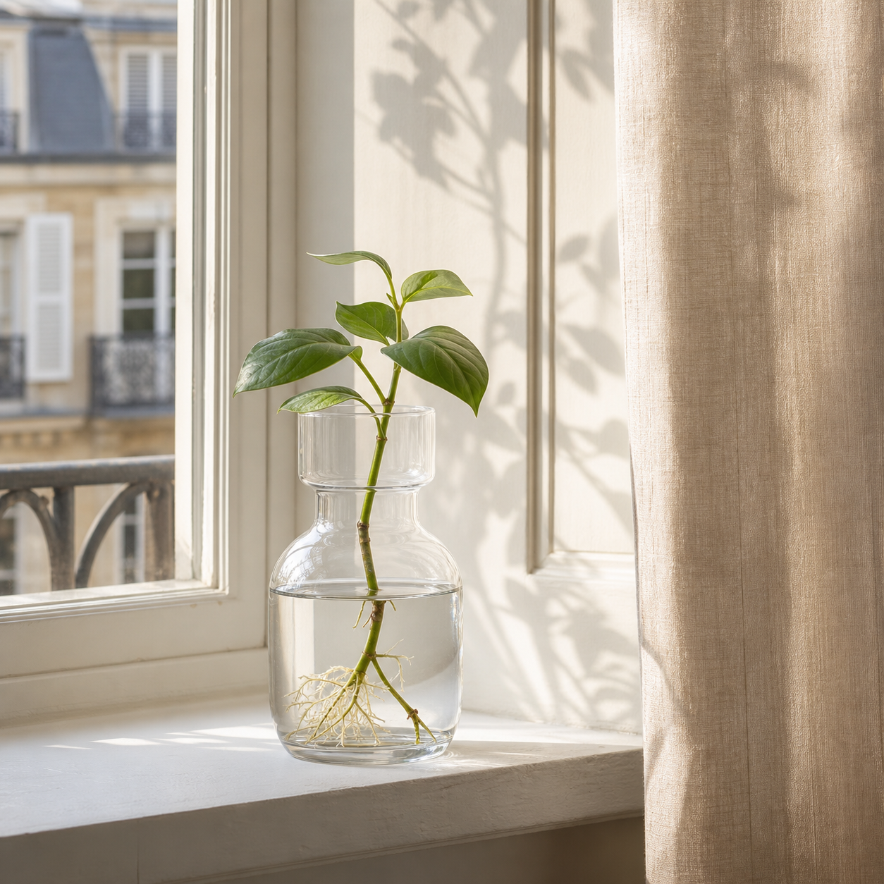 Clair Propagation Vase — styled in use