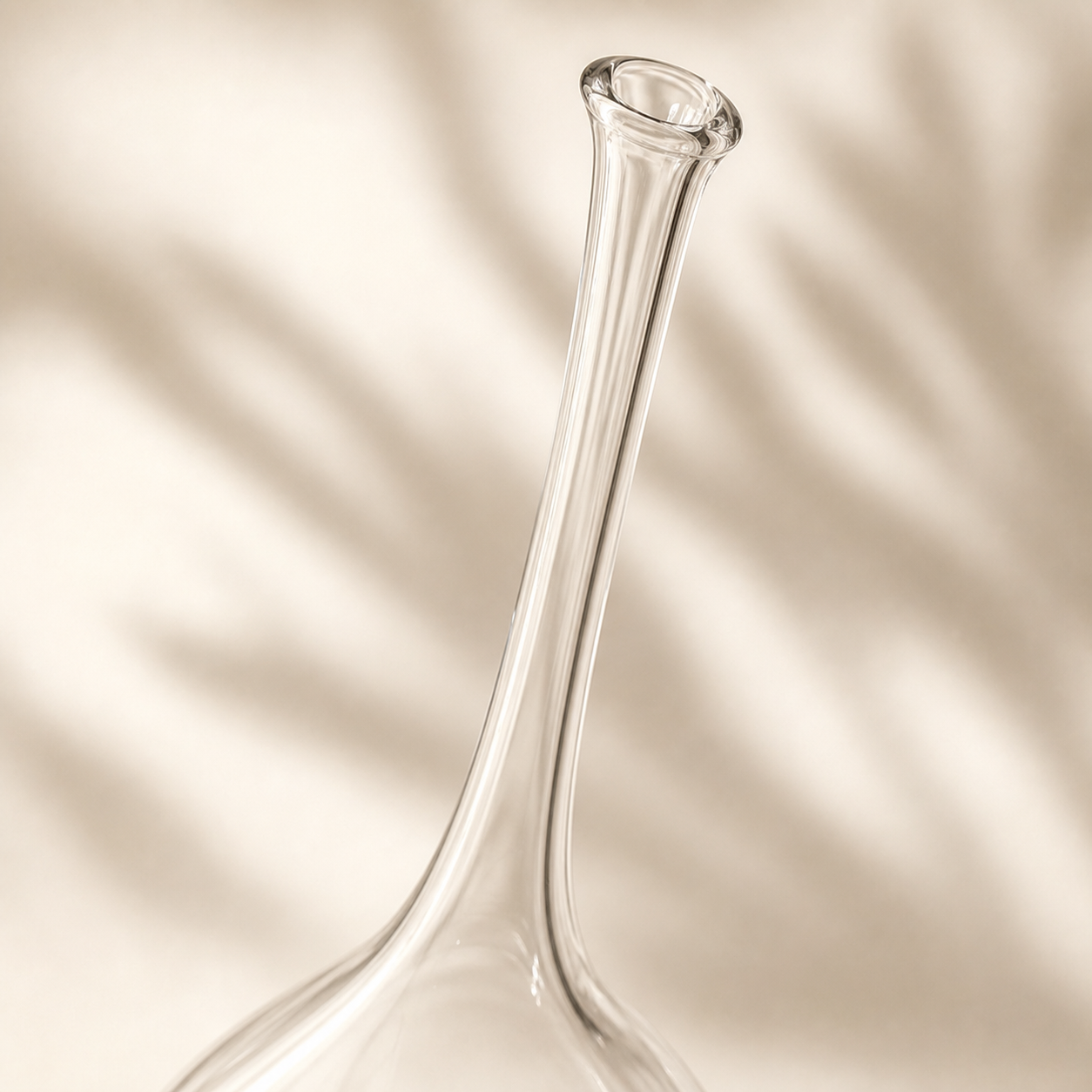 Hand-blown glass detail of the Drop Glass Watering Globe