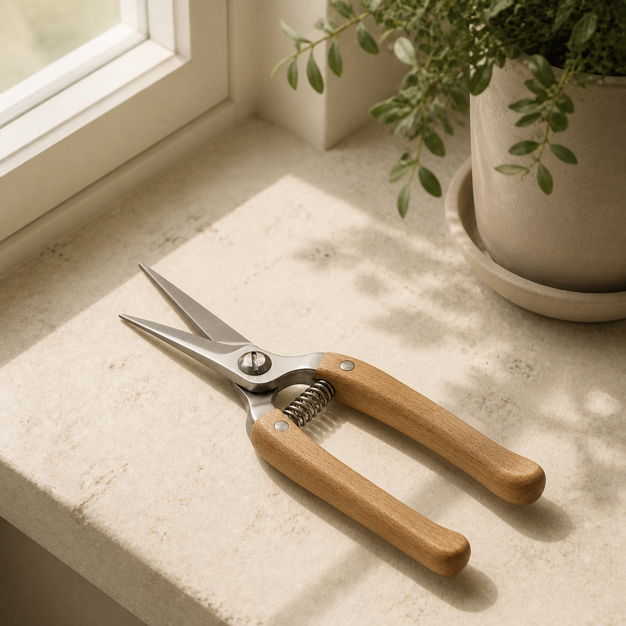 Form Pruning Shears — styled in use