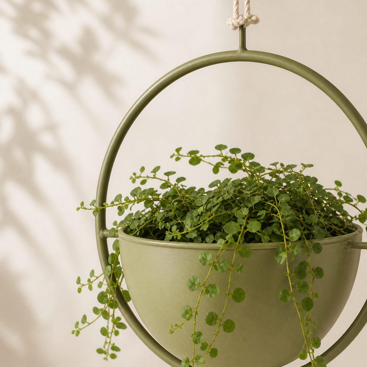 Material detail of the Halo Hanging Planter
