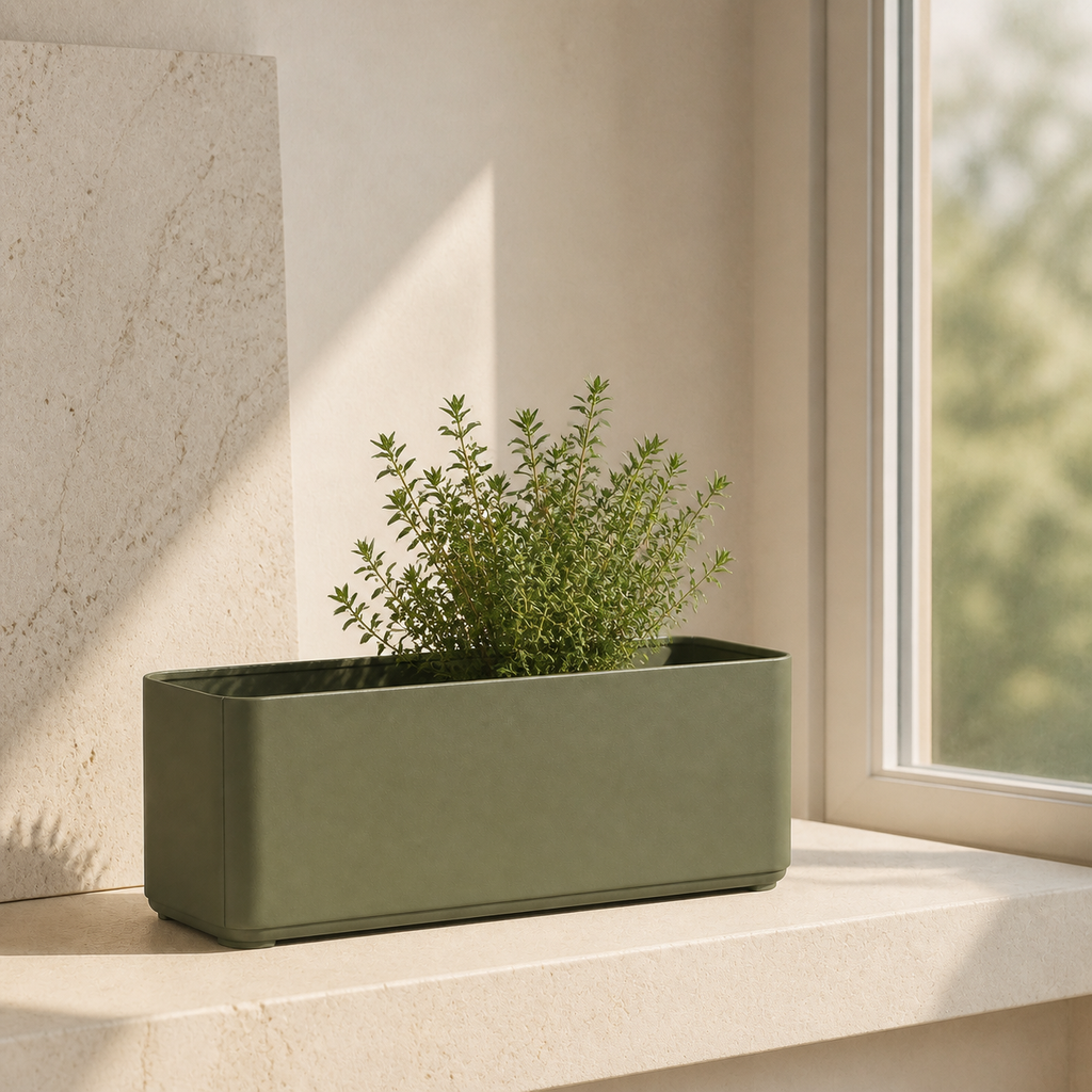 Sill Planter 30 on a bright indoor windowsill
