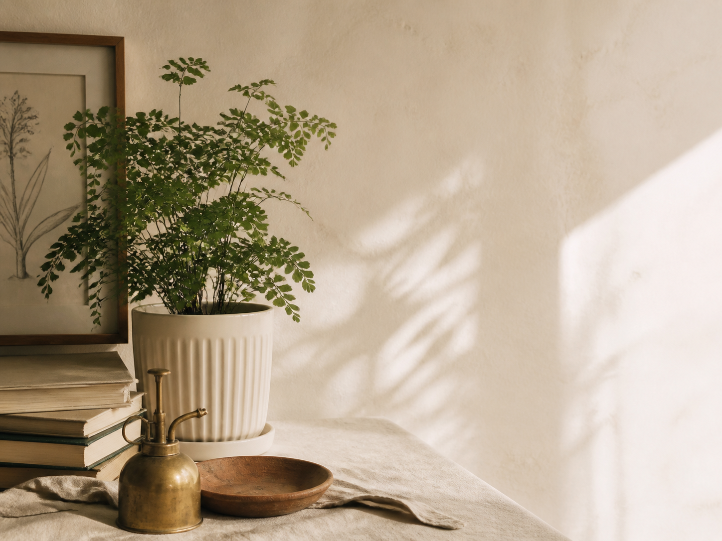 MES ANGES plant-care objects in a warm French interior